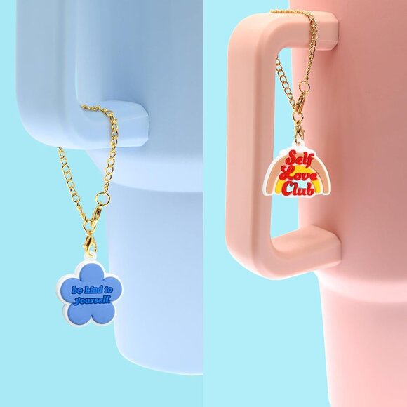 20 PCS Cute Handle Charm Set for Water Bottle Tumbler Keychain Gift - Picture 4 of 7